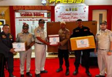 Jasa Raharja Kalsel Gelar Aksi Simpatik di Pos Pengamanan Nataru di Pos Pengamanan Nataru