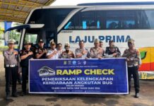 Pastikan Keselamatan Angkutan Nataru 2026, Jasa Raharja Bogor bersama Stakeholder Lakukan Ramp Check di Terminal Jatijajar Depok di Terminal Jatijajar Depok