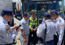 Jasa Raharja Sukoharjo Bersama Stakeholder Laksanakan Rampcheck Angkutan Umum di Kawasan Wisata Tawangmangu