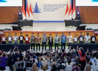 BRI bersama Pemerintah Dorong Penguatan Ekonomi Kreatif di Bali Melalui Akad Massal KUR 1.000 UMKM Akad Massal KUR