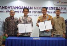 Perluas Portofolio Hijau Nasional, Pertamina NRE Siap Akselerasi Pembangunan PLTS di Lahan Pascatambang PT Bukit Asam Pertamina NRE