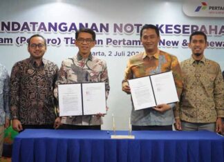 Perluas Portofolio Hijau Nasional, Pertamina NRE Siap Akselerasi Pembangunan PLTS di Lahan Pascatambang PT Bukit Asam Pertamina NRE