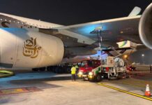 Raksasa Emirates A380 Mendarat Perdana di Soetta, Pertamina Patra Niaga Tunjukkan Kesiapan Layanan Avtur Pesawat Berbadan Besar Pertamina Patra