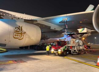 Raksasa Emirates A380 Mendarat Perdana di Soetta, Pertamina Patra Niaga Tunjukkan Kesiapan Layanan Avtur Pesawat Berbadan Besar Pertamina Patra