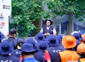 Peringati Hari Sungai dan World Cleanup Day, TelkomGroup Angkut 5,1 ton Sampah dari Kali Krukut Hari Sungai
