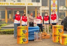 Pertamina Patra Niaga Salurkan Bantuan Pompa Pemadam Kebakaran untuk Dukung Penanganan Karhutla di Palangka Raya pompa pemadam kebakaran