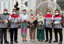 Pertamina Patra Niaga Regional Sumbagut Bagikan 2.200 Masker, Dukung Kesehatan Masyarakat di Tengah Kabut Asap Medan Pertamina Patra Niaga Regional Sumbagut